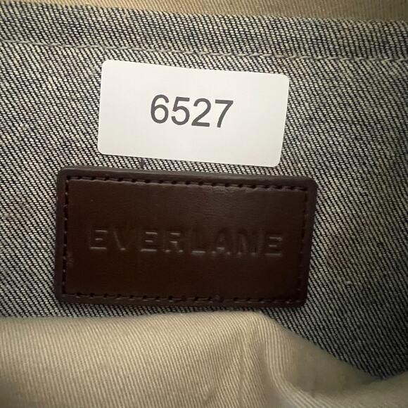 Everlane Backpack Laptop Modern Gray Twill Double Snap Drawstring Pocket - Picture 8 of 11